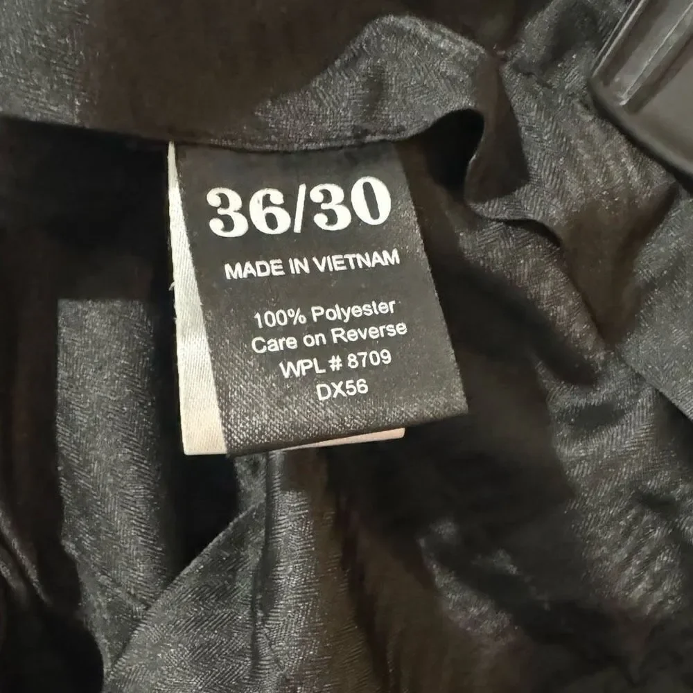 Dockers Men’s Black Dress Pants Pockets Size 36/30